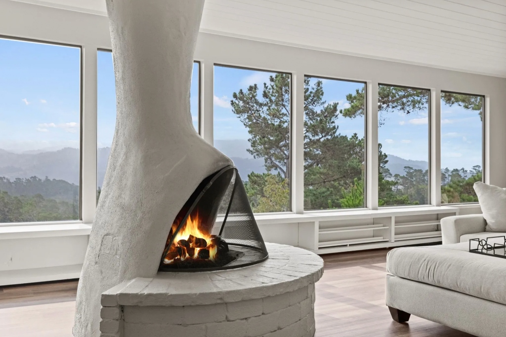 Sculptural Fireplace